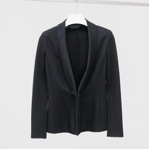 Donna Karan Black Jersey Blazer